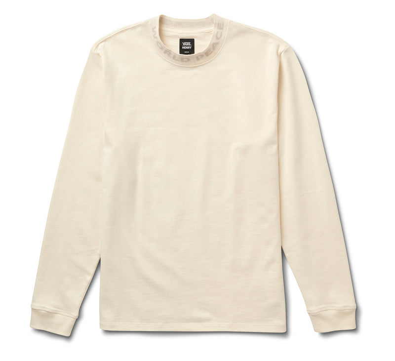 VANS X JUSTIN HENRY L/S TEE - ANTIQUE WHITE