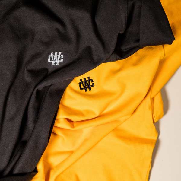 WC Monogram Embroidery L/S Tee - Gold/Black