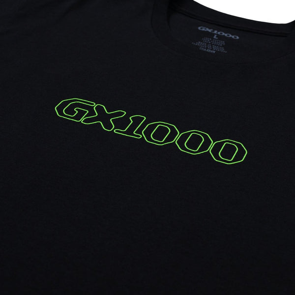 GX1000 OG LOGO T-SHIRT - BLACK/LIME