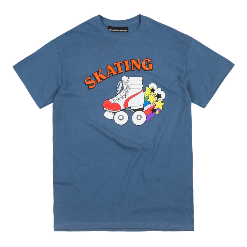 Skate or Die T-Shirt - Blue
