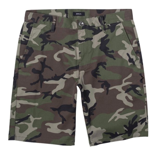 RVCA WEEK-END 20" STRETCH SHORTS - WOODLAND CAMO