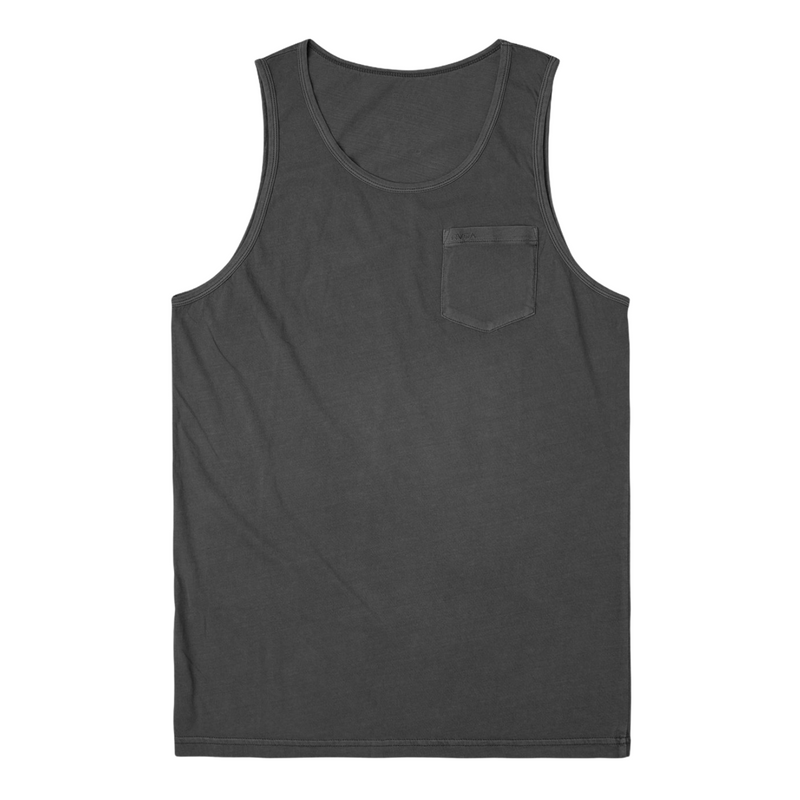 RVCA PTC PIGMENT TANK TOP - PIRATE BLACK