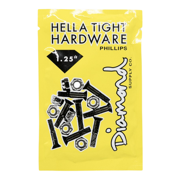 Diamond Hella Tight 1.25" Hardware - Black/Silver