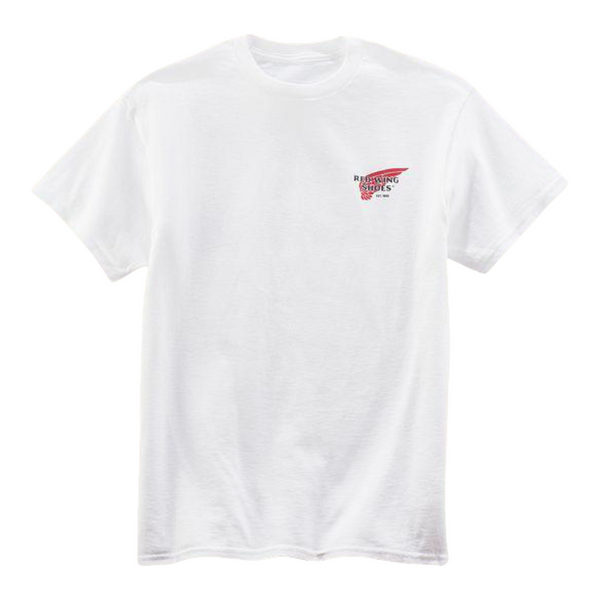 RED WING CLASSIC LOGO T-SHIRT - WHITE