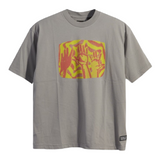 LEVI'S SKATE GRAPHIC BOX TEE - BLOW UP YOUR TV GRAY GREEN ORANGE