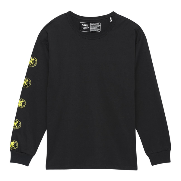 VANS OFF THE WALL GRADIENT LOGO LOOSE LS TEE - BLACK