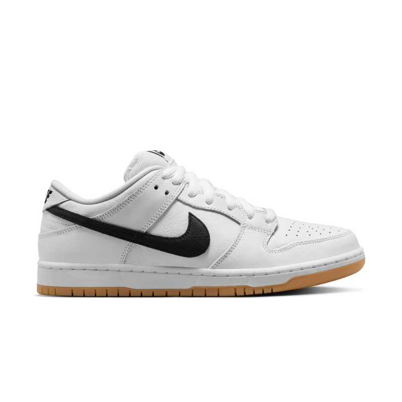 NIKE SB DUNK LOW PRO - WHITE/BLACK-WHITE-GUM LIGHT BROWN