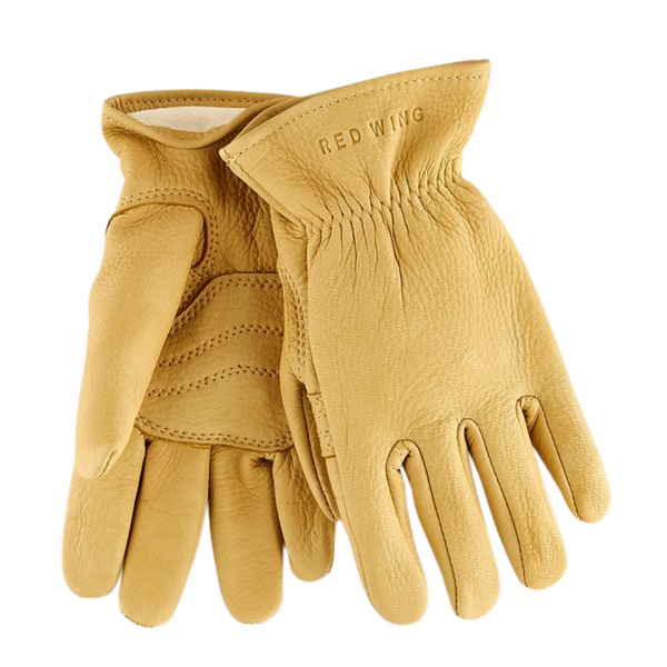 RED WING LINED BUCKSKIN GLOVE - YELLOW LEATHER