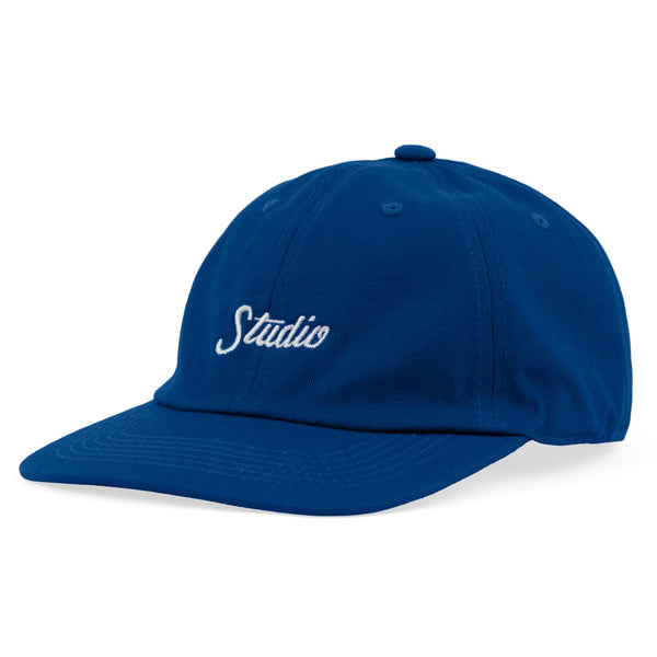 STUDIO SMALL SCRIPT 6 PANEL HAT - ROYAL BLUE