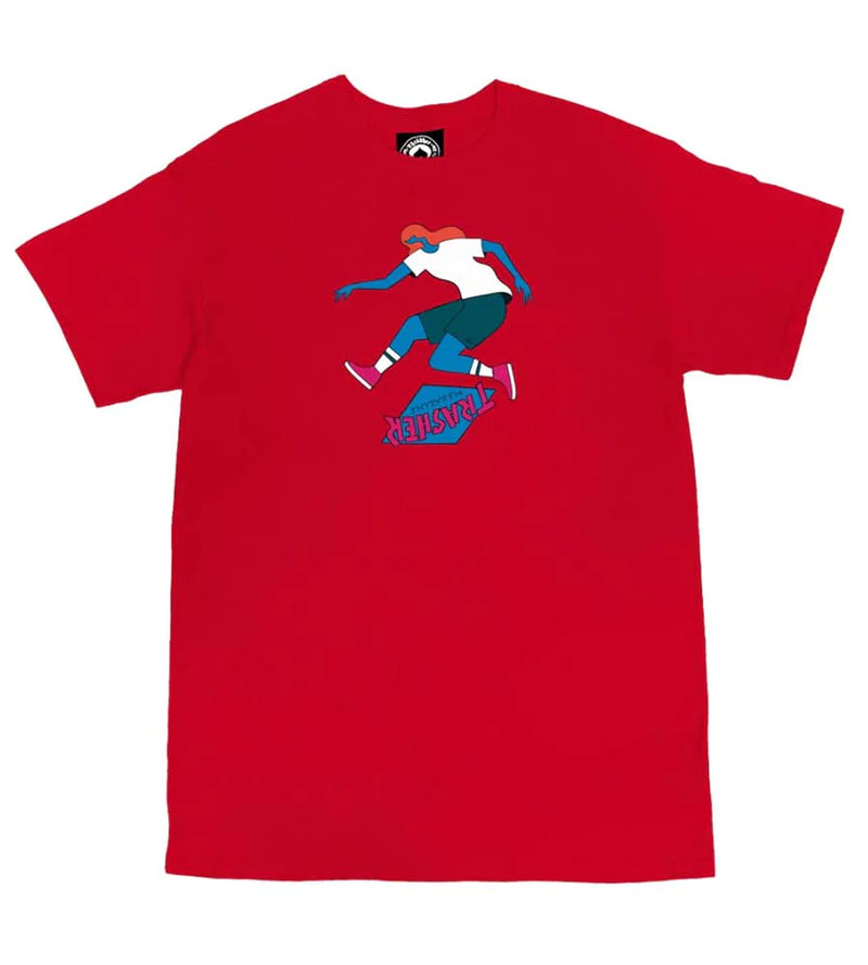 THRASHER TRE S/S TEE - RED
