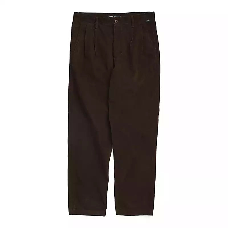 VANS AUTHENTIC CHINO CORDUROY LOOSE TAPERED PLEATED PANT - DEMITASSE