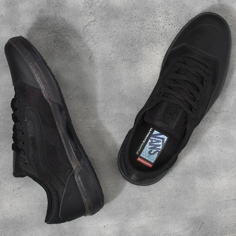 VANS LEATHER AVE SHOE - BLACK/BLACK