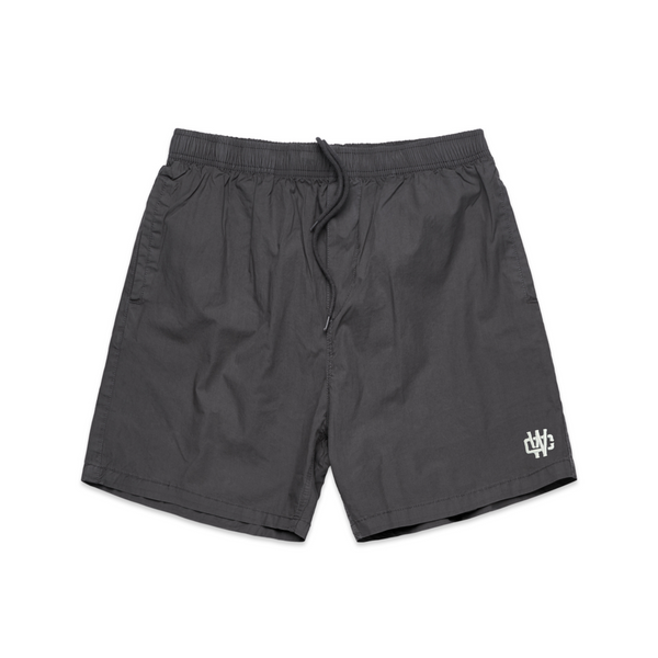 WORKING CLASS MONOGRAM BEACH SHORT - GREY STONE/SILVER