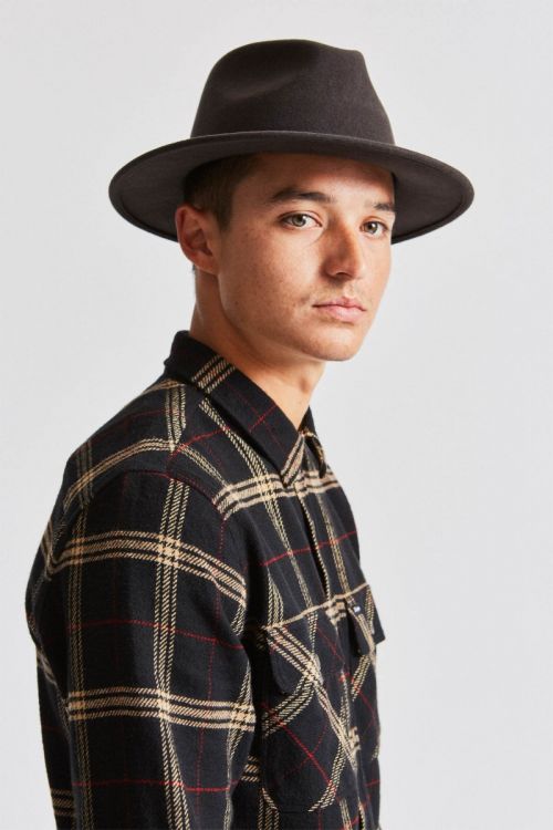 Brixton Coleman Fedora - Washed Black