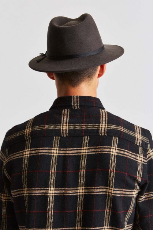 Brixton Coleman Fedora - Washed Black