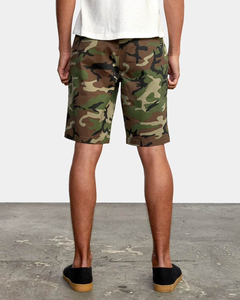 RVCA WEEK-END 20" STRETCH SHORTS - WOODLAND CAMO