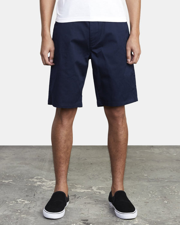 RVCA WEEK-END 20" STRETCH SHORTS - NAVY MARINE